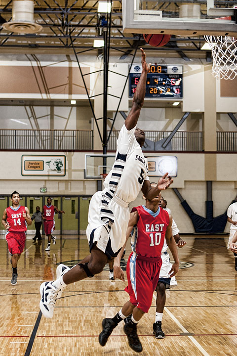 Chris Parker scores 2 of his game high 26 points against East in a thrilling OT finish