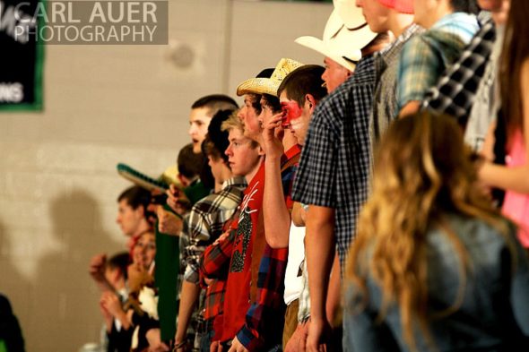 December 12, 2012: The Standley Lake student fans watch the action in the Gators game against Legacy on Thursday night.