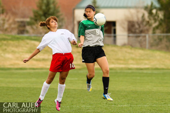 Arvada Bulldogs Girls Soccer vs D'Evelyn - 10 Shot